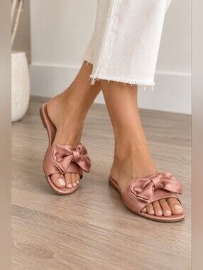Charles David Collection Slipper Sandals Blush Size 7.5